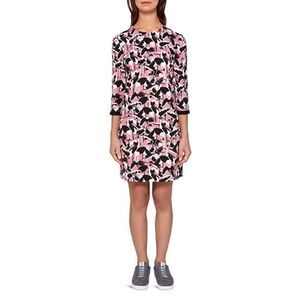 Ted Baker Colour by Numbers Queta Crane-Print Dress in Pink Size 3 (8 US)